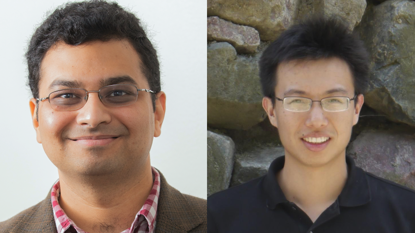 Georgia Tech School of CSE faculty members B. Aditya Prakash and Chao Zhang