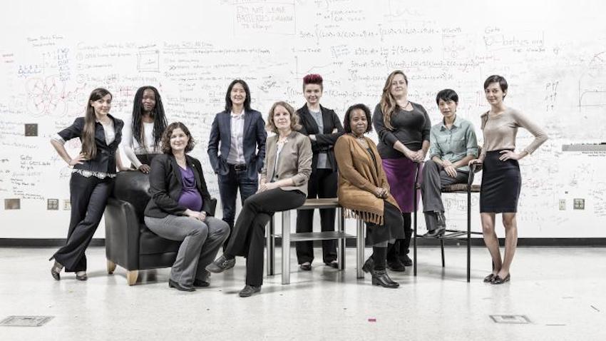 A group of women roboticists at Georgia Tech